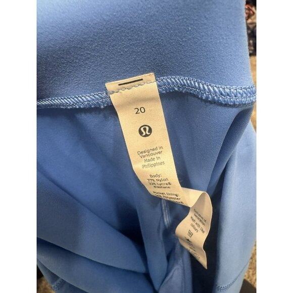 Lululemon Wunder Train High-Rise Tight 25" Blue Nile Sz 20 EUC - Picture 4 of 6